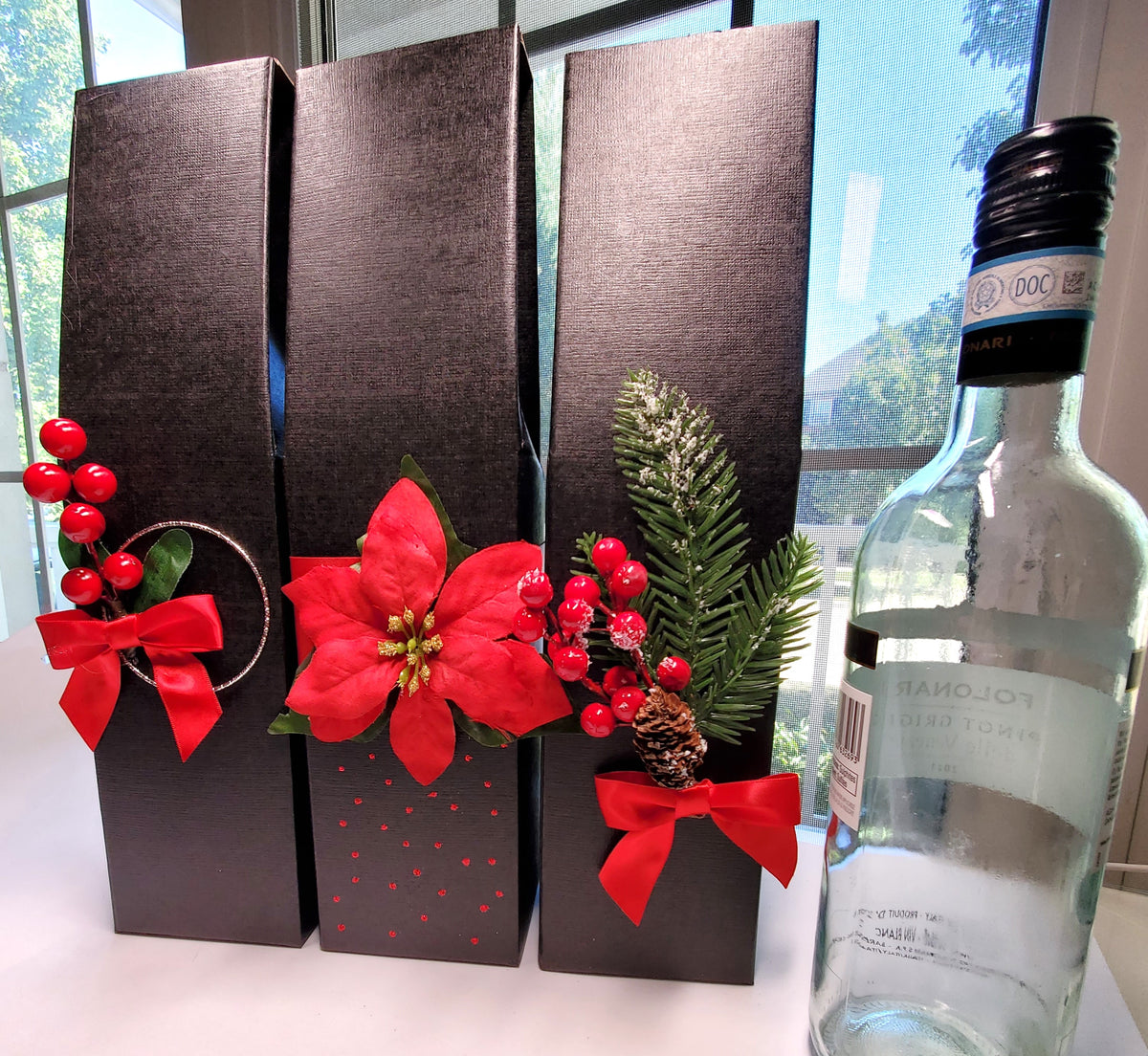Gift Bottle (Wine) Boxes (Set of 3 boxes) Wrapping Happy