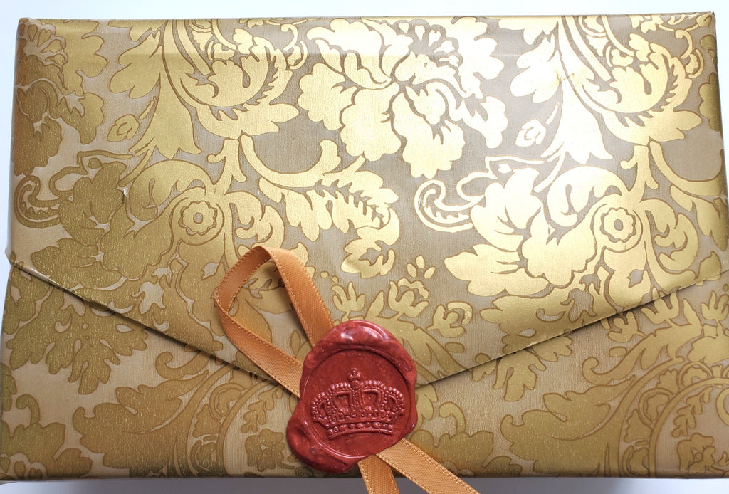 Envelope Style Wrapping with wax seal